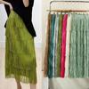 Retro Layered Tassel Skirt: Cross-Border Drape & Dynamic Style