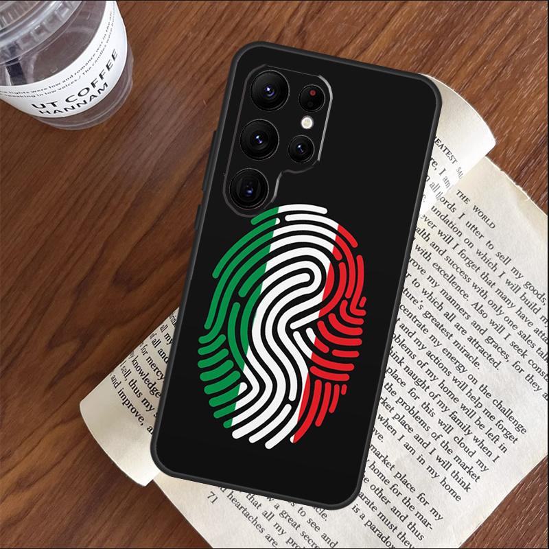Italy Flag Phone Case For Samsung Galaxy S25 S24 S23 S22 S21 Ultra S9 S10 Plus S20 FE Funda Cover Shell