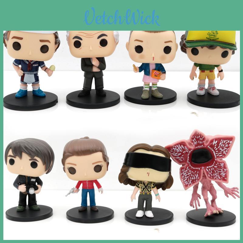 Stranger Things 8pcs Handmade Doll Set Halloween Decoration Ornaments