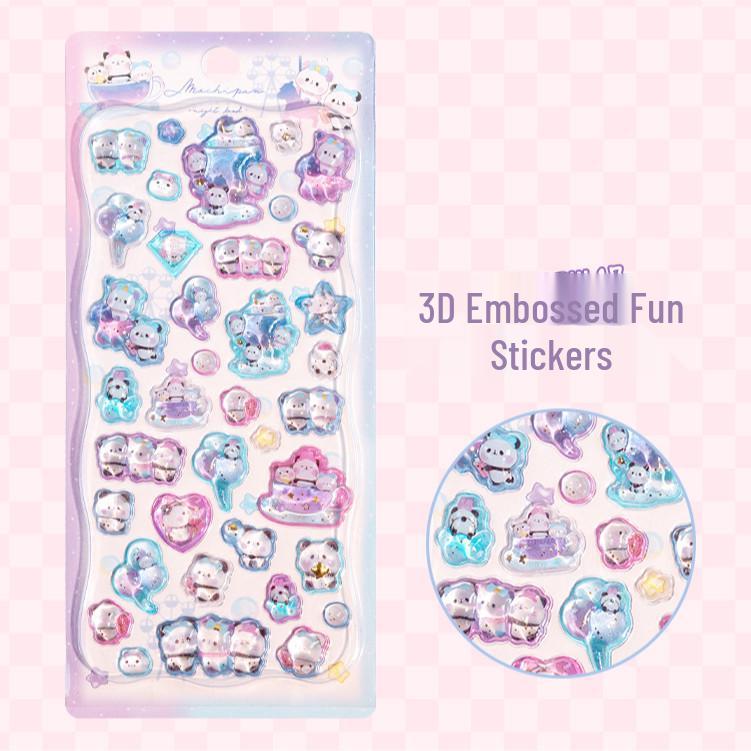 Popular 3D Animal Cartoon Crystal Stickers for Kids' Phone Cases
