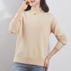 Women's Light Luxury Wool Pullover – Half-High Collar, Thick Knit, Loose Fit, 100% Wool, Perfect for Autumn/Winter.