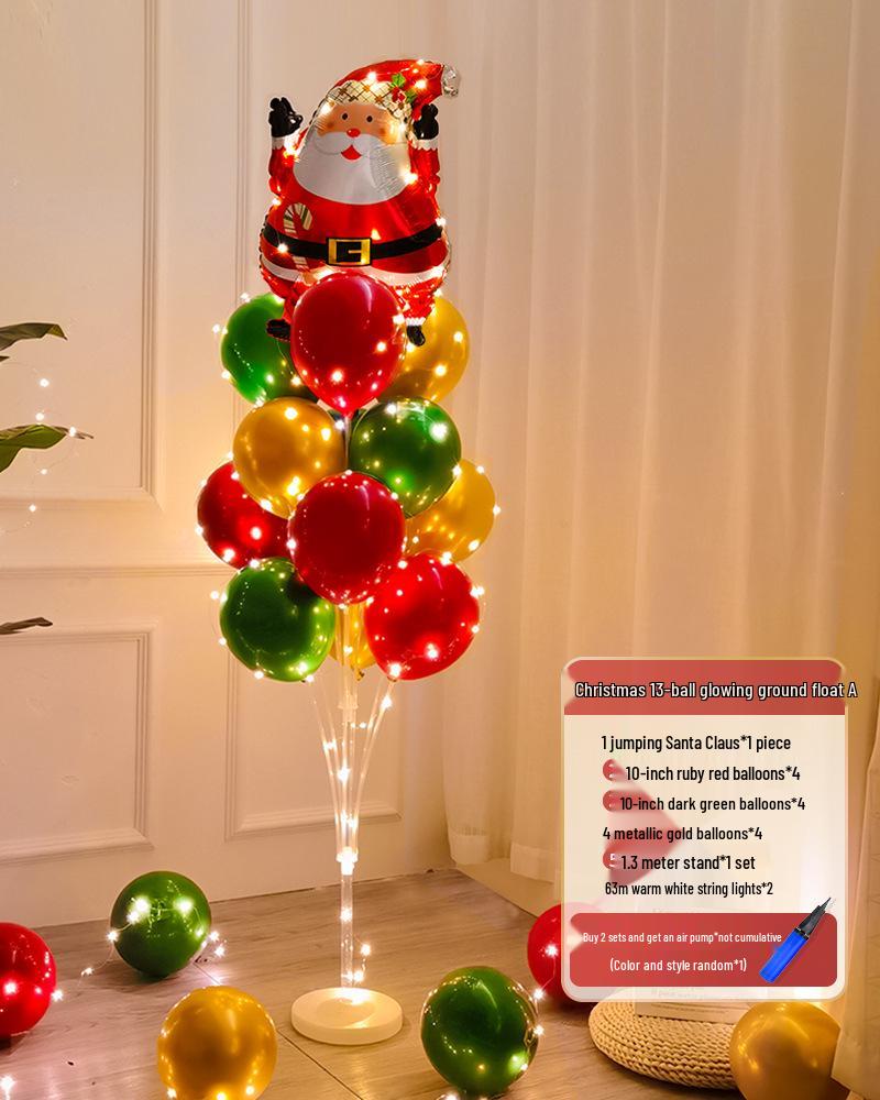 Christmas Luminous Balloon Decorations for Trees, Tables, and Window Displays