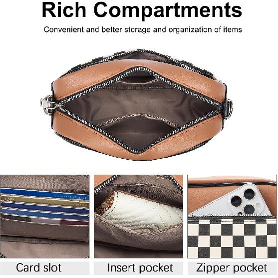 CLUCI Crossbody Bags for Women Crossbody Purses for Women Cross Body Bag Crossbody Purse with Adjustable Wide Strap