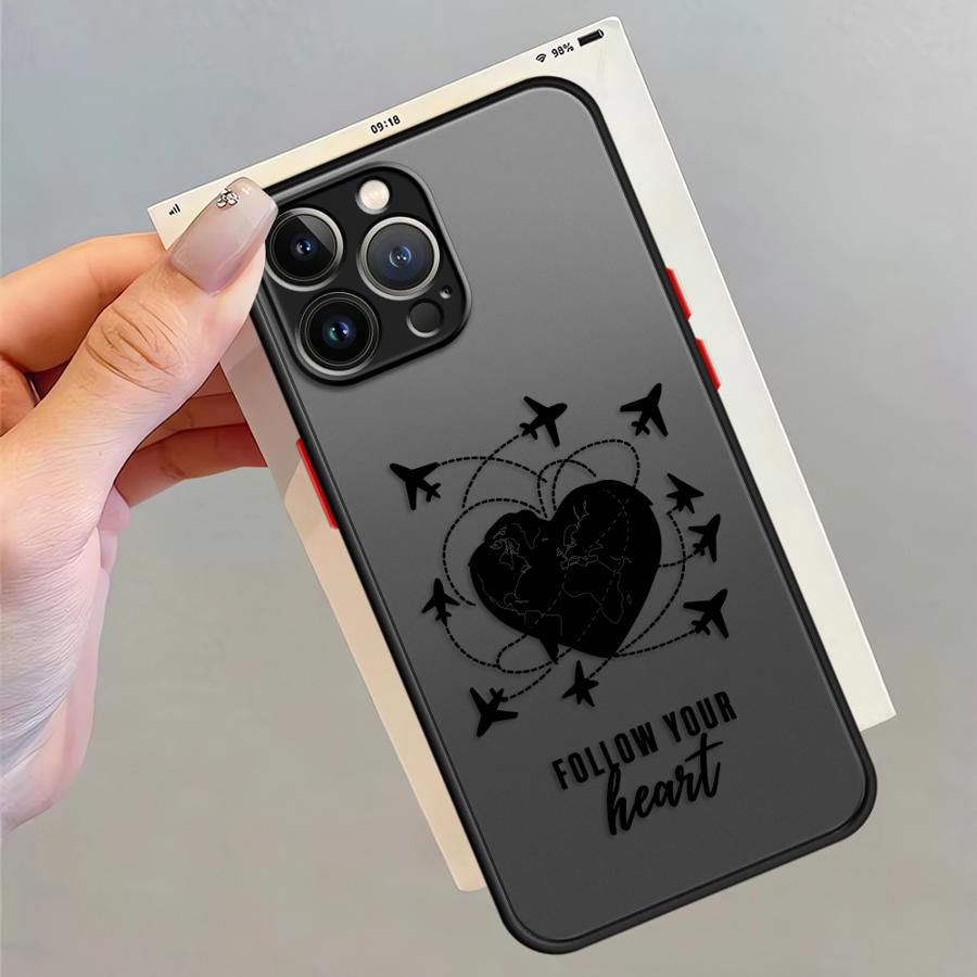 

Линия Самолет Топографический Funda Задняя Крышка Чехол для Телефона для iPhone 17 Pro Max 11 12 16 Plus XS XR Air 7 8 SE 15 13 Mini 14 iPhone SE (2022)