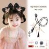 Children's Hanfu Hair Bun Pad – Bow Styling Accessory for Girls