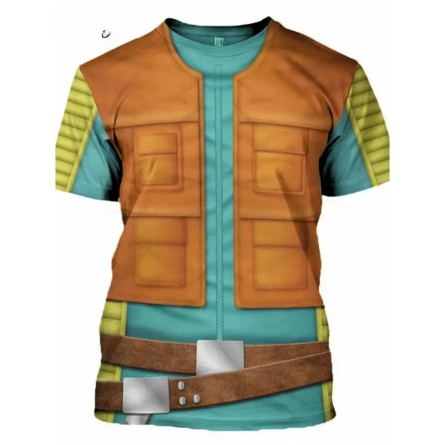 T Shirts Mens Print Short Sleeve Top 3D Casual Fashion Street Polyester Sportwear Man's T-shirt Tee Shirt Men Clothing