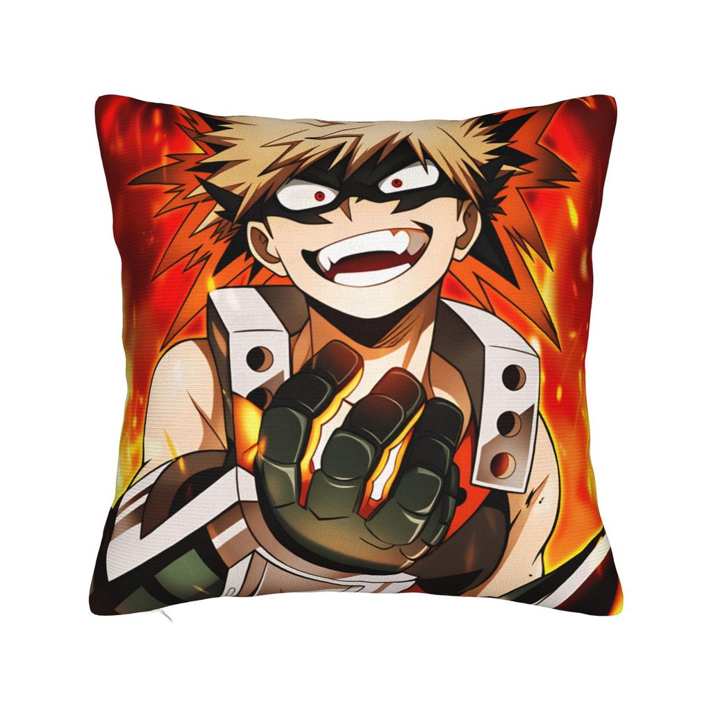 Anime K-Katsuki B-Bakugo Pillow Case Comfy Pillow Cover For Living Room Chair Cute Funny Pillowcases