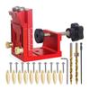 HFM Pocket Hole Jig Kit Pocket Hole Jig Kit Adjustable Woodworking Tools Adjustable Angle Grill Guide Pocket Screw Jig-B61B