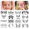 Children's Face Template Reuse Practice Hollow Painting Template & Body Makeup Painting Stencils Templates for Kids