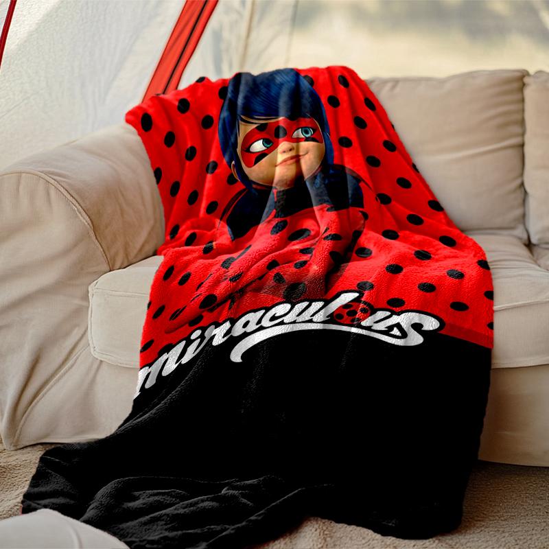 1 st Lieveheersbeestje Deken, Super Gezellige Bedrukte Woondeken, Warmte voor Alle Seizoenen