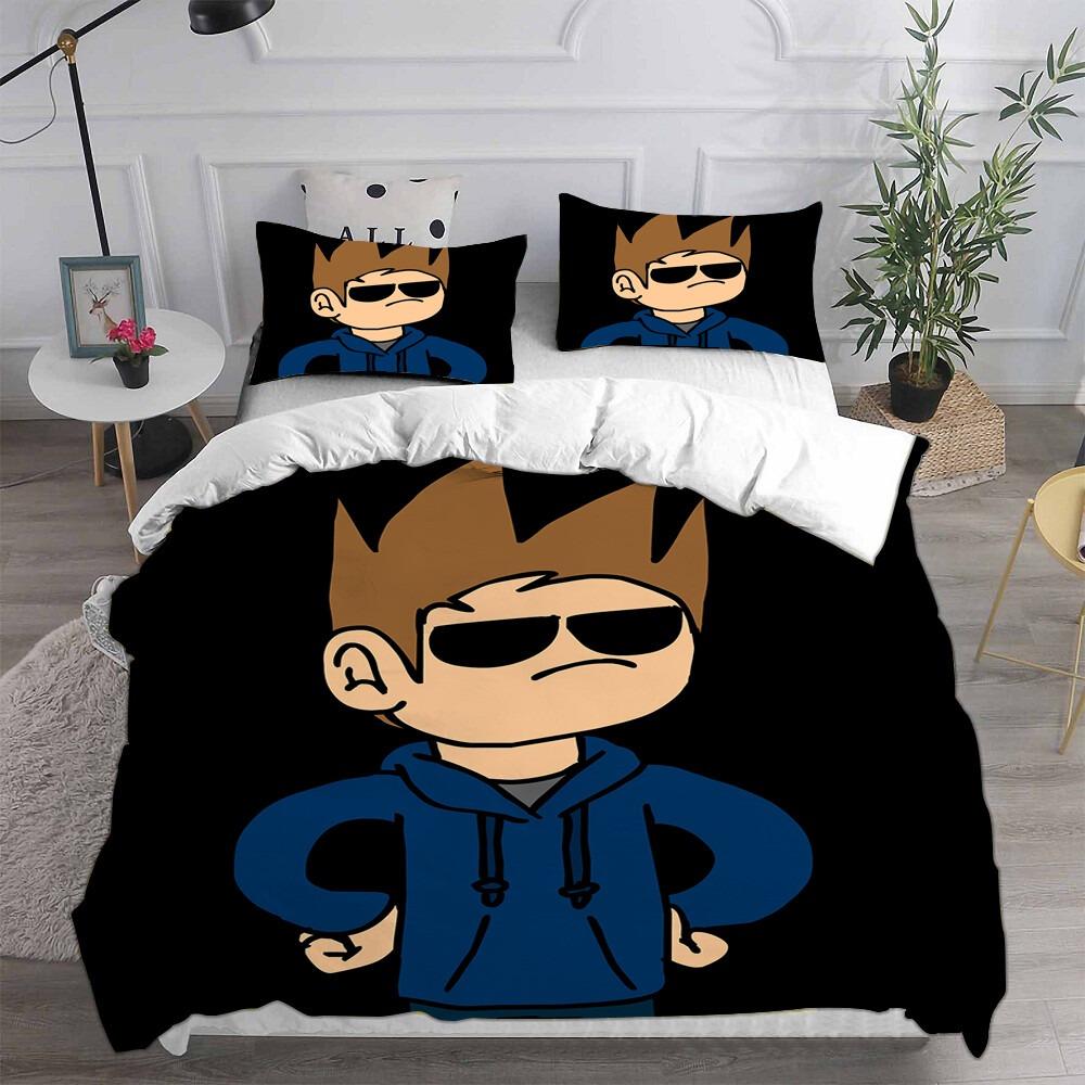 3D Print Eddsworld Bedding Set Single/Twin/Full/Queen/King Size Adult Bedroom Duvetcover Sets Anime Gift