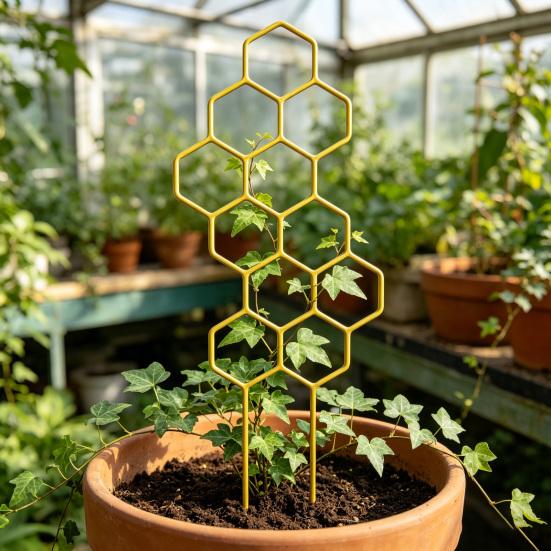 Potted Plants Trellis Honeycomb Shape Houseplant Trellis Plant Climber Support Garden Trellis for Climbing Plants Hoya