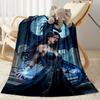 Gothic Style Blanket Comfortable Perfect for Bed Picnics Couch Four Seasons Multipurpose Playful Design Birthday Christmas Gift Blanket