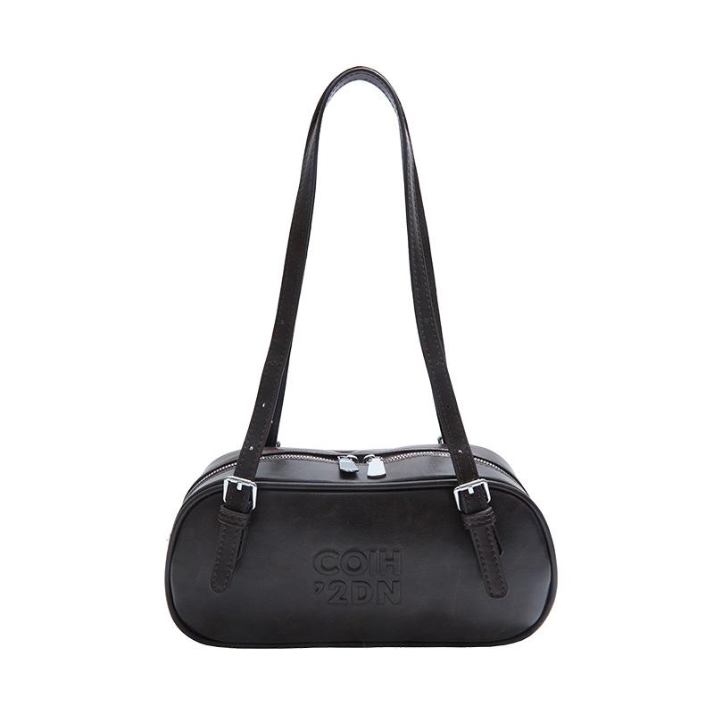 

Сумка-подмышка премиум-класса в стиле ретро для通勤, женская, 2025, новая модная, повседневная, портативная, на плечо, нишевая сумка-боулинг