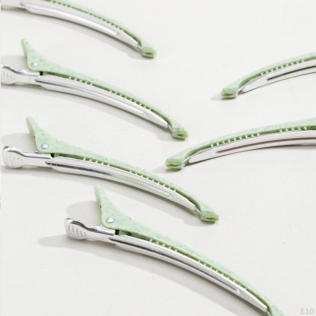 6 Pcs Duckbill Clips Professional Wrinkle Resistant Durable Styling Salon Tool Hair Cutting