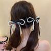 Fairy Bi Spare Ribbon Bowknot Pearl Barrettes Female Back Head 2024 New Arrival Girlish Style Side Clip Duckbill Clip