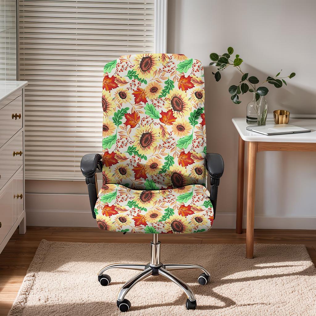 Elastischer bedruckter Milchseiden-Bürostuhlbezug kratzfest für Katzen Computer-Drehstuhlbezug