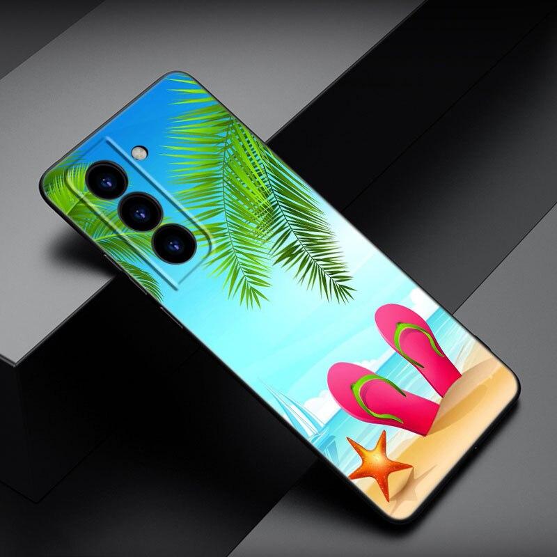 Summer Fruit Cherry Phone Case For Samsung Galaxy S22 Pro S21 S20 FE Ultra S10 Lite S10 S10E S9 S8 Plus Soft TPU Black Cover