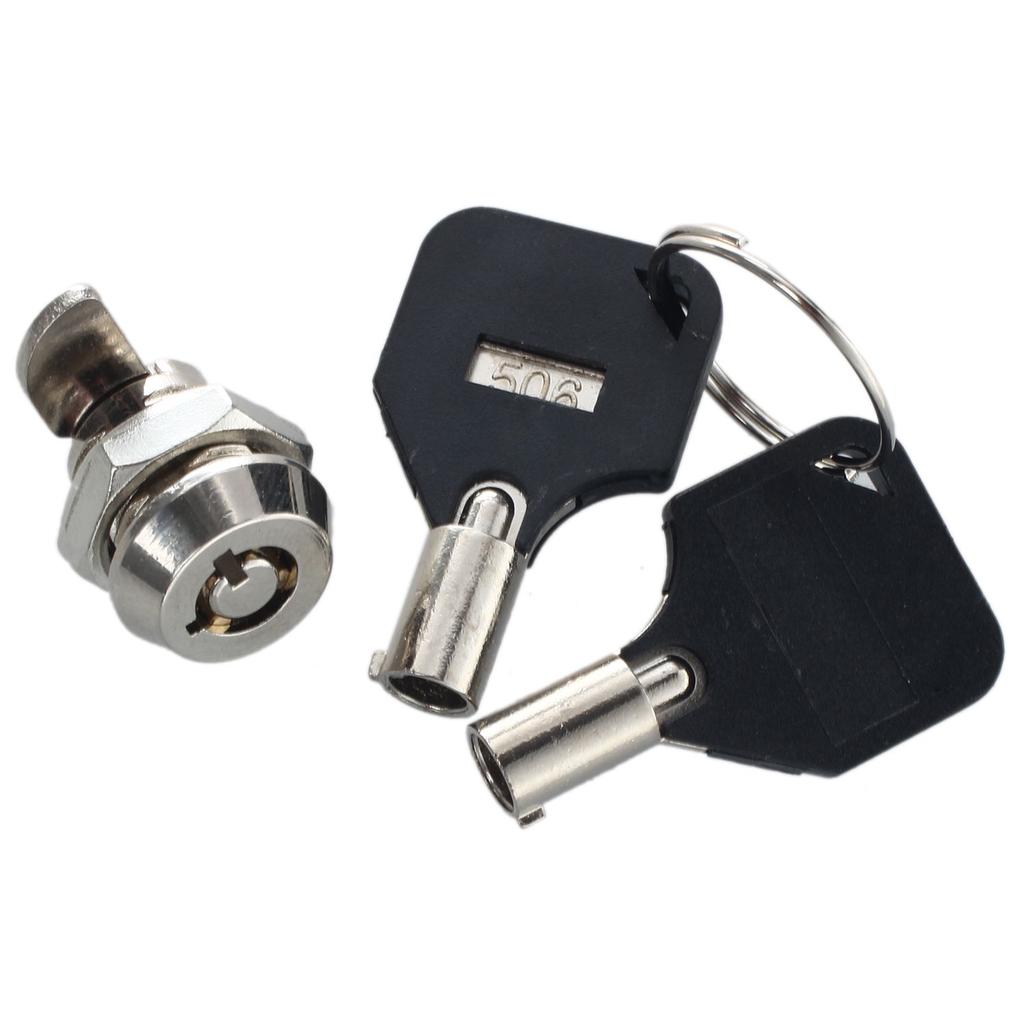 Buy 12mm Threaded Keyed Quarter Turn Cam Lock for Drawer Box Locker at