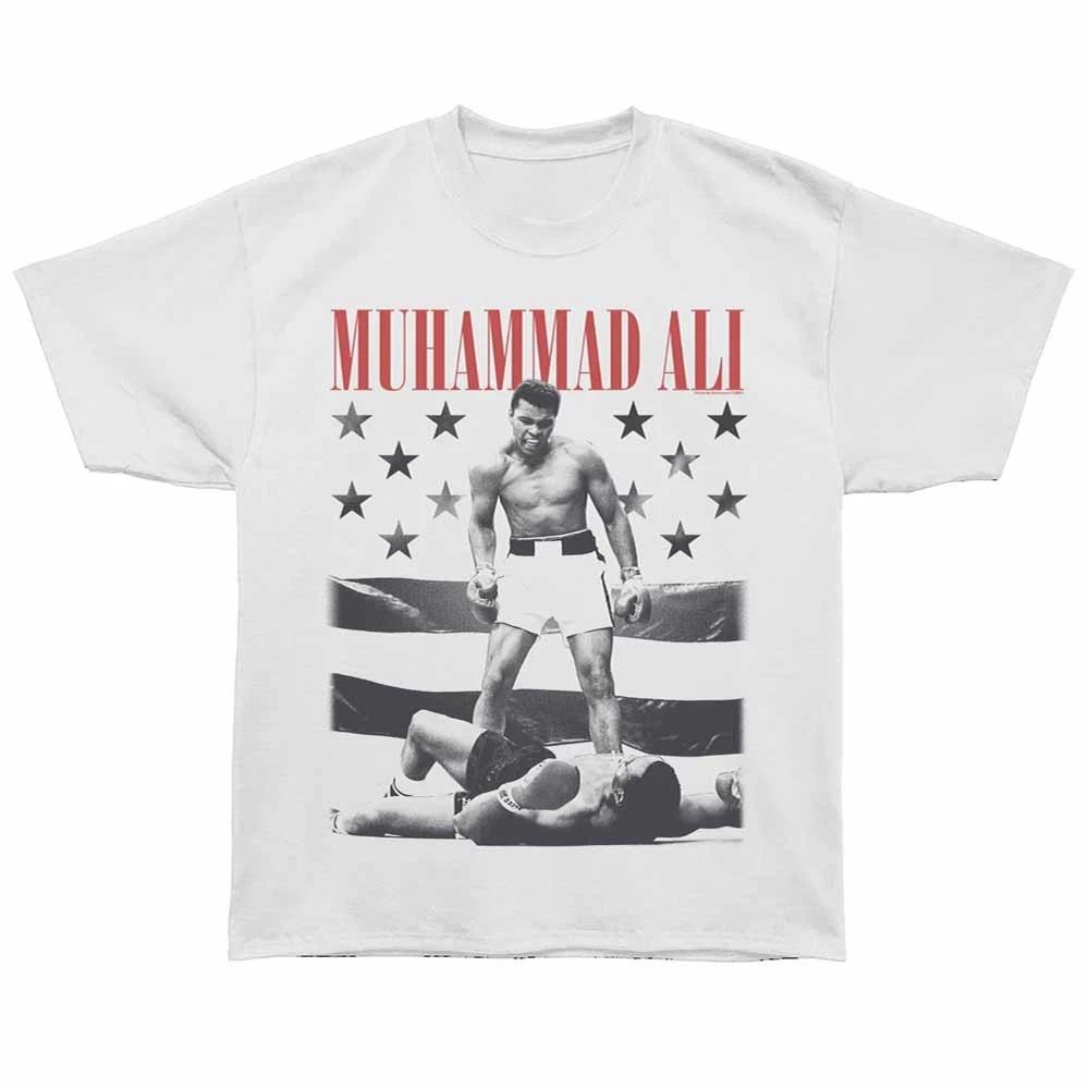 Muhammad Ali - Flag - Bronx Oversized Short Sleeve Children s T-shirt - White 130