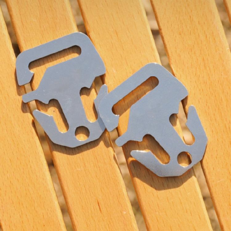 Stainless Camping Tent Wind Rope Buckle Outdoor Knot Tool Guyline Wind Rope Cord Adjuster Fast Knot Knotting Buckle