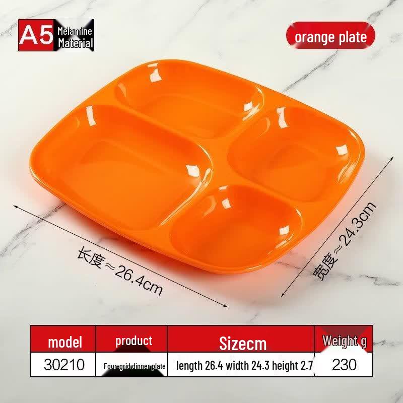 Thickened Melamine Divided Buffet Tray