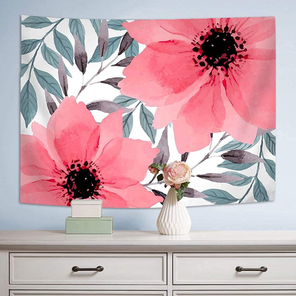 Jungle Flowers Birds Tapestry Deep Color Natural Plant Floral Tapestry Home Living Room Dorm Bedroom Aesthetics Decor Tapestries