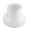 ABS Exhaust Pipe Reducer Adapter White Ducting Connector Practical Ventilation Pipe Fittings