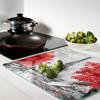 Tempered Glass Kitchen Board with Eiffel Tower Paris Graphic 60x52 Cm