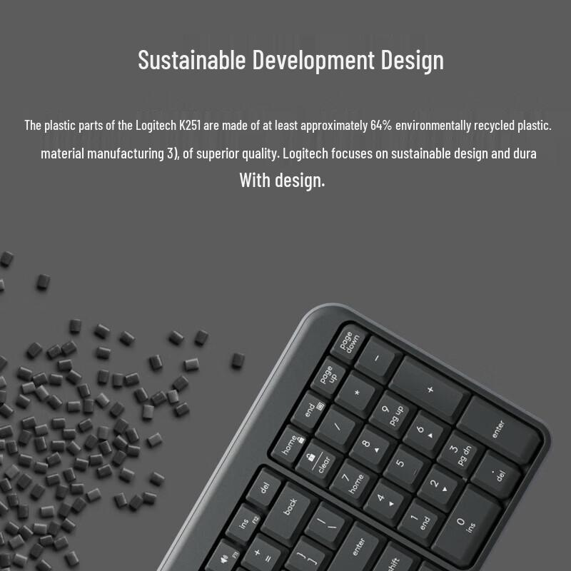 Logitech K251 Wireless Bluetooth Compact Keyboard