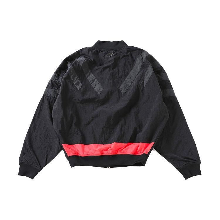 Air Jordan 6 Srt Lgc Nylon Jacket Full-Zip Stand Collar Outerwear Men Jacket Black BV5406-010