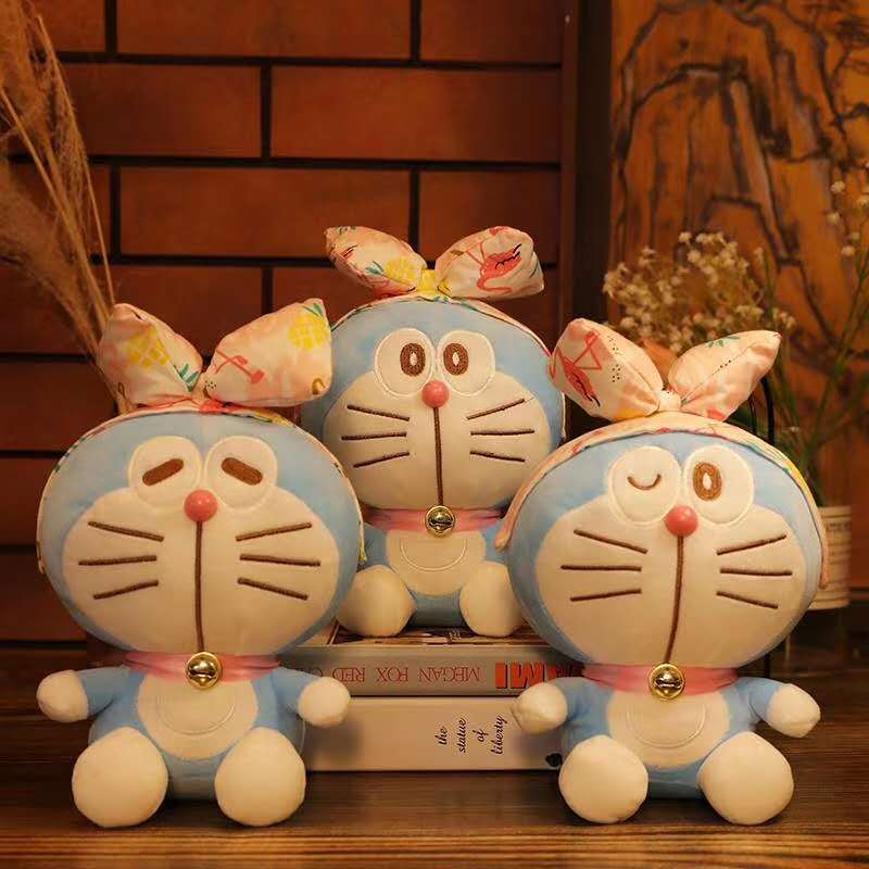 Bai Fen Bai Dolls And Toys Blue The New Model Transforms Into A Doraemon Robot Cat Fat Plush Toy 8-Inch Doll Machine Doll