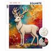 Pearl Painting Art Painting Kit for Adults and Beginners, Elegant Pearl Deer Sparkling Painting Craft Home Wall Decor Handmade Unique Gift