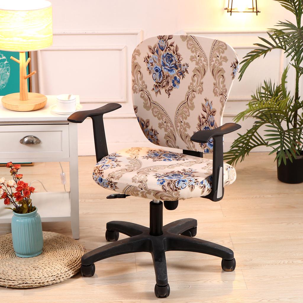 Elastic Split Chair Cover, Lifting Computer Chair Cover Rotating Boss, Office Table And Chair Cover