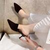 Mode Utomhus Damtofflor Klackskor för Kvinnor Stilrena 2025 Trend PVC Sandaler Bekväma och Eleganta Original Liten Storlek Tofflor