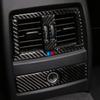 Carbon Fiber Auto Interior Rear Air Conditioning Outlet Trim Cover Sticker For BMW 3 Series F30 3GT F34 2013-19 Car