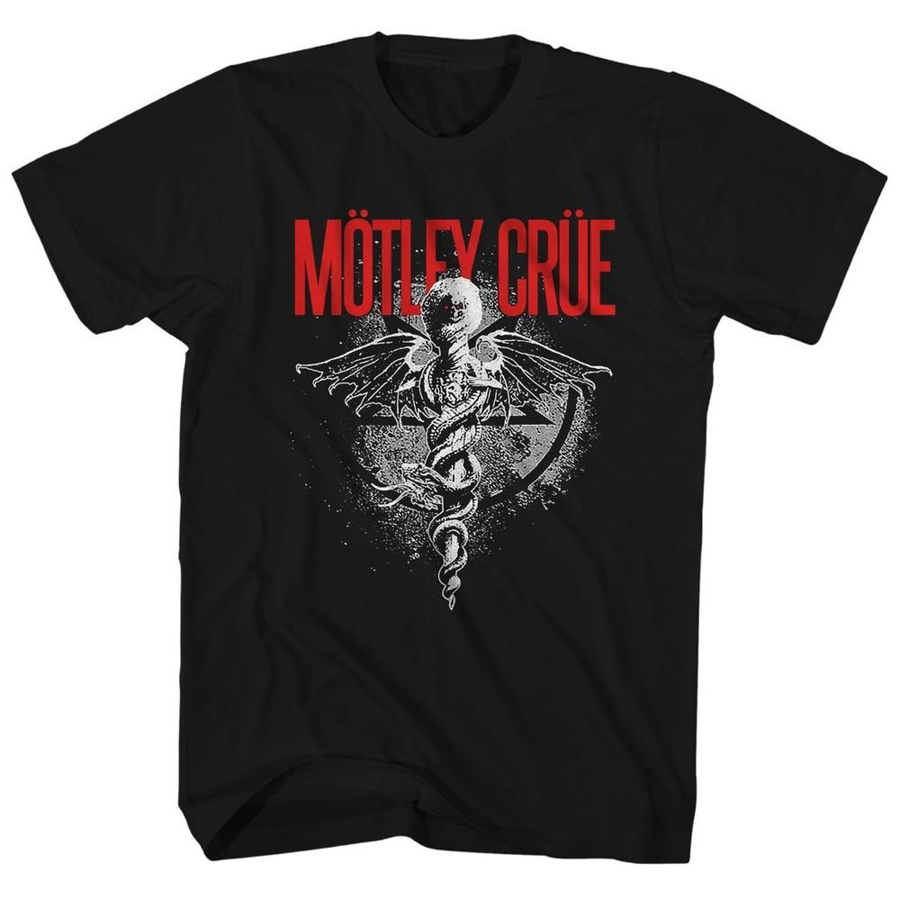 Motley Crue Dr Feelgood Logo Mens T Shirt Music Classic Rock Band Tee New Black Unisex T-Shirt S