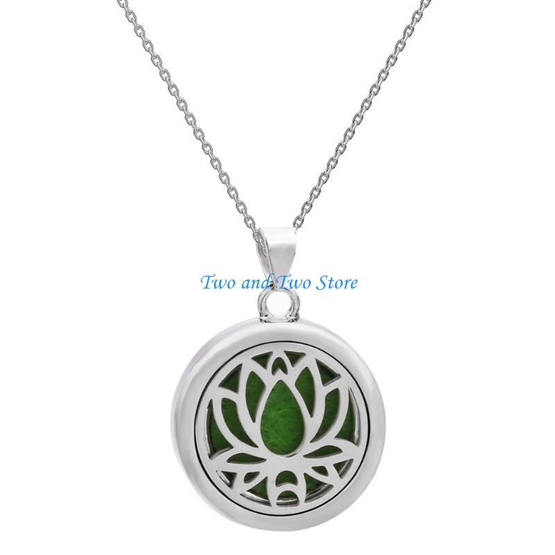 HX6F Elegant Scent Necklace Stylish Trees Of Life Scent Diffuser Necklace Clavicle Chain For Fashion Women