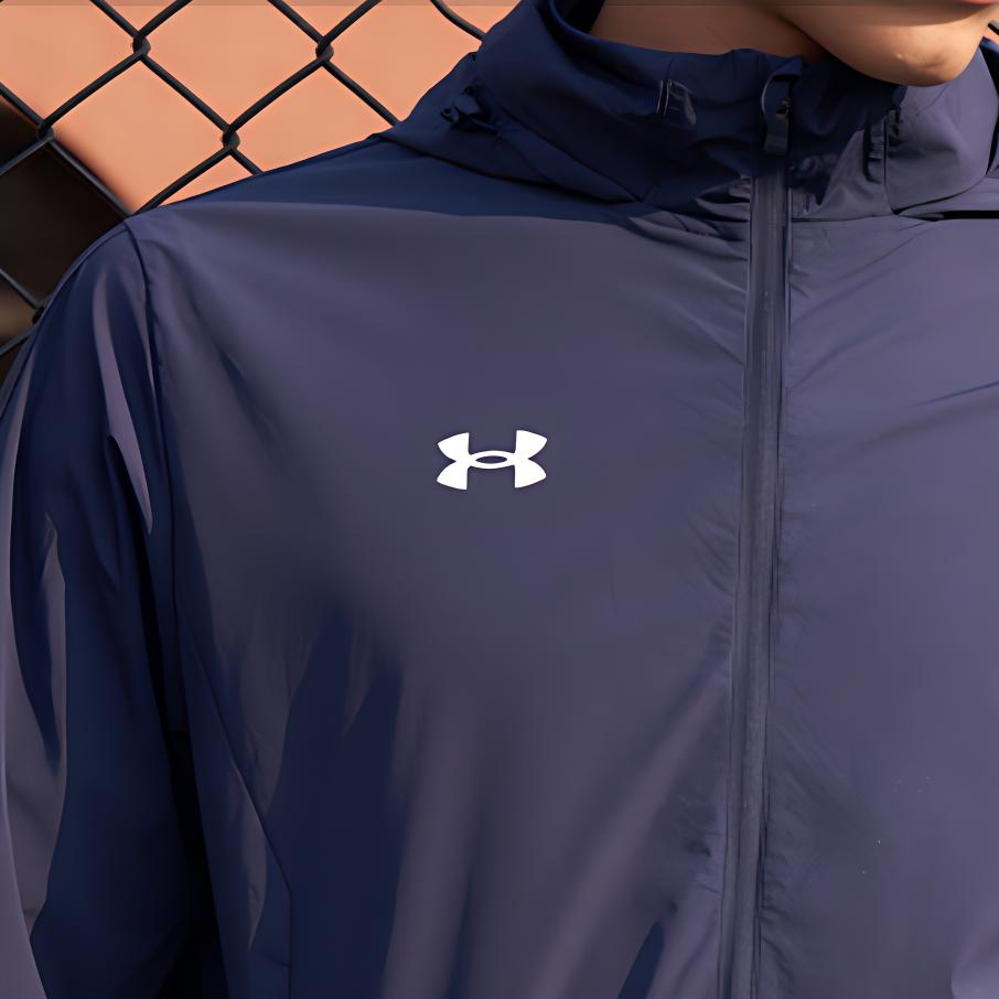 Under Armour Stretchable Packable Hooded Sports Woven Jacket Men Academy-Blue 22500408-408