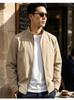 [Simple and Wide] Spring men's business and leisure crisp and lean stand up collar jacket men's jacket