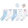 5 Pairs Cotton Childrens Mesh Socks Soft Thin Summer Sock Kids Baby Candy Sock Girls Breathable Flower Casual Cute Socken