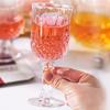 160ml 3pcs Set Diamond Carved Red Wine Glass Luxury Premium Champagne Cognac Cocktail Cups Transparent High Footed Wine Glass