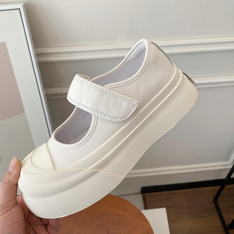 

Туфли женские Мэри Джейн 2024 года, новая звезда с такой же большой головой и платформой, белые туфли, женская дышащая спортивная и повседневная обувь 35