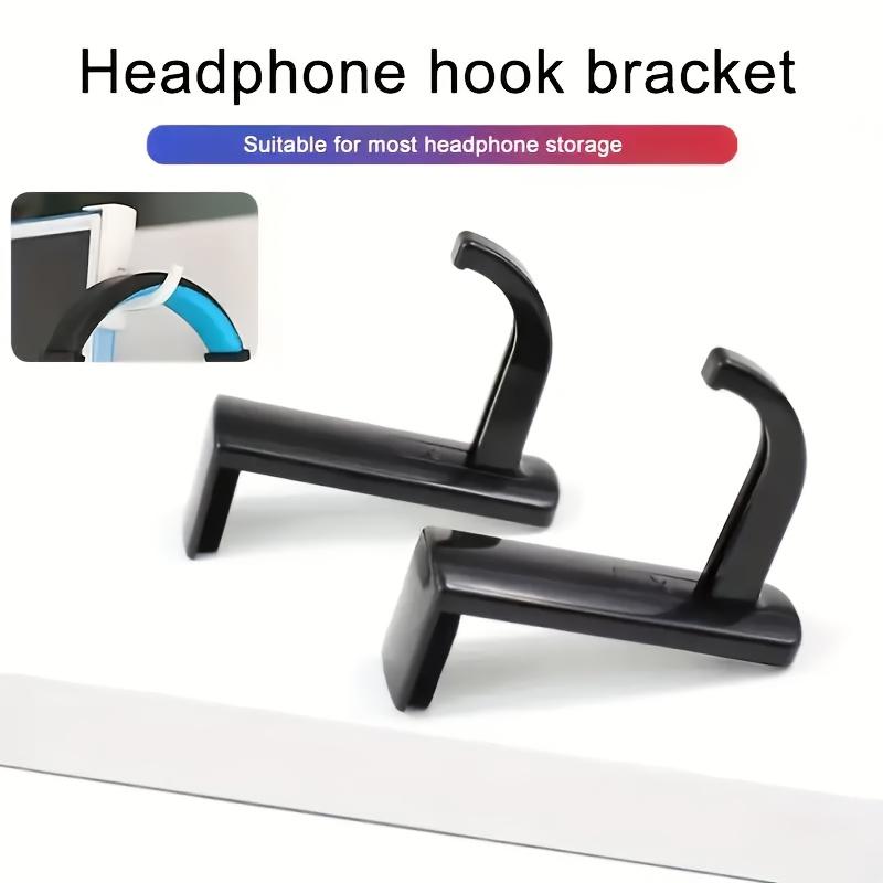 1pc Traditional Plastic Earphone Hook, Self-Adhesive, Wall Mount, Easy Install, for Home and Office Computer Storage, Utility Hooks
