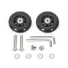 2PCS Plastic Suitcase Replacement Rollers Quiet Wheels Easy Install Assembly Practical Travel Luggage Casters