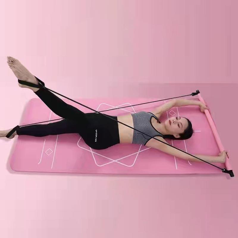 Yoga Home Pilates Stick Multi Functional Fitness Stick Pilates Equipment Elasticity Training Puller Pulling Rope