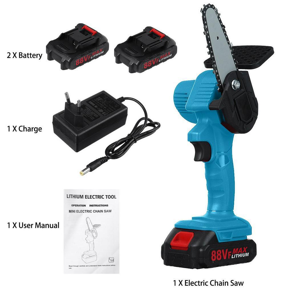 1500W 4inches Mini Electric Chain Saw Wood Cutter Cordless Electric Saw 24V One-Hand Saw