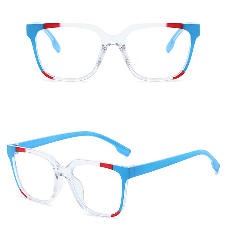New Multi-Color Fashion Square Glasses Unisex Anti-Blue Light Eyewear