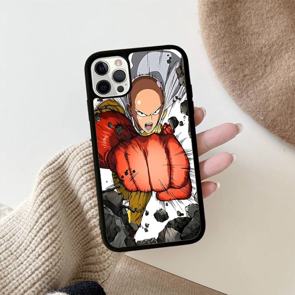 

Аниме Японский Классический ONE P-PUNCH-MANS Чехол для Телефона Для IPhone 17 16 Pro Max 11 12 13 14 15 Жесткий ПК+ТПУ Подставка Задняя Крышка iPhone 14 pro