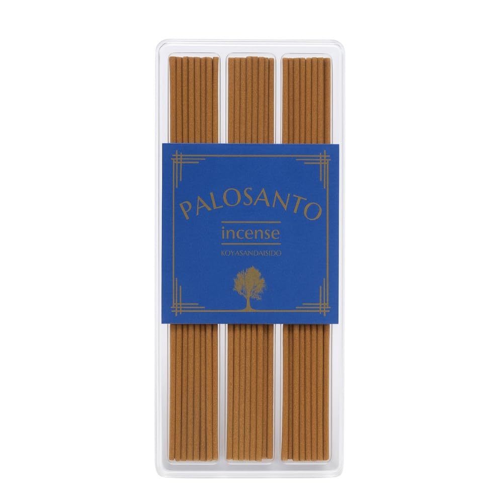 Благовония Koyasan Daishido Palo Santo 42 для очищения и древесные натуральные в палочках, 13,5 см, палочки, медитация, запах, аромат, Япония.